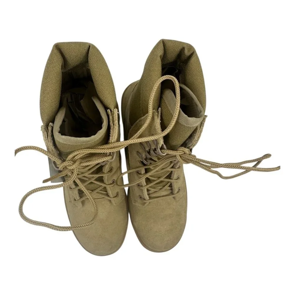 Odssey Mens SZ. 5.0 EW Combat Military Boots Tan Suede Hot Weather Tactical NWTS